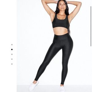 American Apparel Nylon Tricot High Waist Leggings